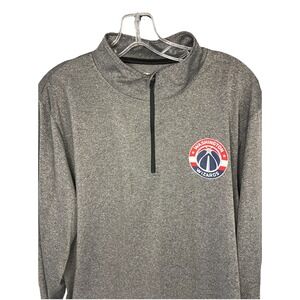 Washington Wizards Quarter Zip Mens XL UNK NBA Pullover Lightweight Gray